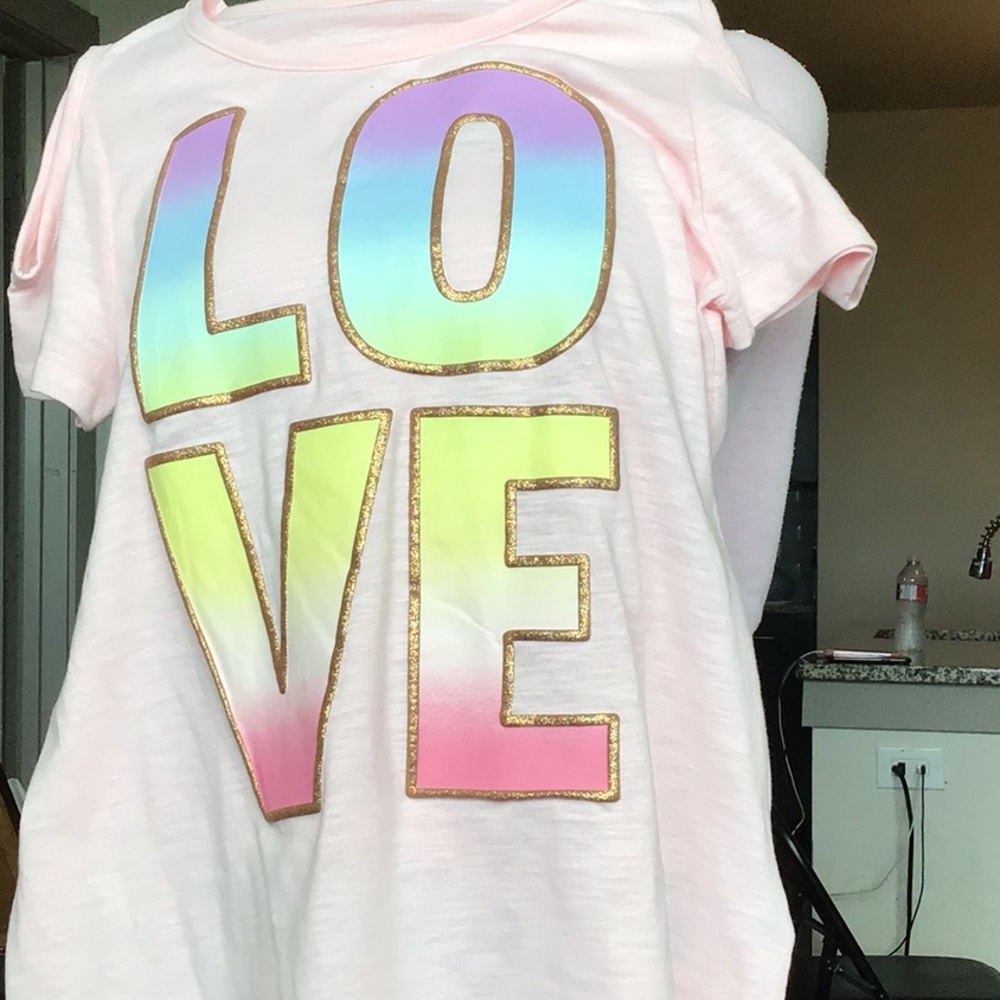 Macy’s Girls junior top with shoulders out
